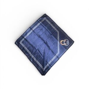 Gucci Navy Blue silk scarf